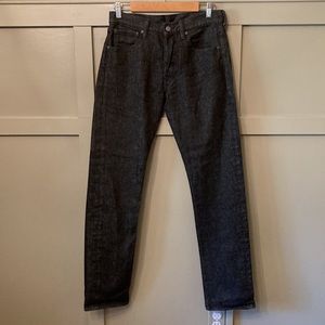 Levi's 501 Original Straight Leg Black Wash Jeans 100% Cotton Button Fly